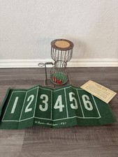Vintage Chuck-A-Luck Caged Dice Gambling Device Game 3 Red Bakelite Die picture
