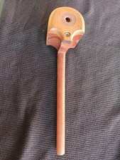 Rare Vintage Wood Inlayed Smoking Pipe Sliding Lid 1970s Hippie era.  picture