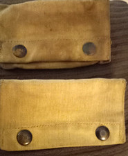 WWI Original U.S. Military Canvas Pouches Lot of 2 Stamped 1918 (R.I.A./L.C.C.) picture