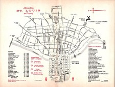 Metropolitan St. Louis & Vicinity 1964 St. Louis Fold Out Attraction Map TAK2-2 picture