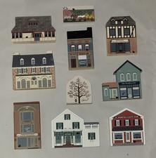Lot Of 10 The Cats Meow Village Series Wooden Shelf Sitters '90-'95 Faline picture