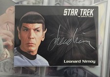 Star Trek TOS Heroes and Villains silver autograph card Leonard Nimoy NOT SEALED picture