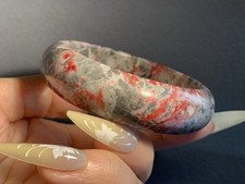 58mm Natural Rare Cinnabar Stone Bangle/protection picture