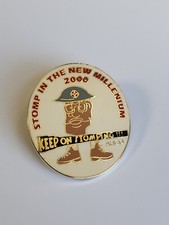 ARCO Stomp in the New Millenium 2000 Badge Pin Atlantic Richfield Oil Company picture
