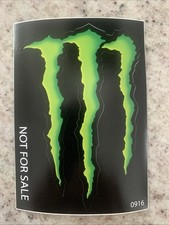 Monster Energy Claw Logo Decal 5”x3.75” LARGE STICKER - 5 Pack picture