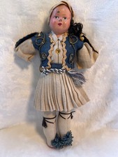 ATTN RARE VINTAGE 1950'S GREEK PRESIDENTIAL GUARD IN UNIFORM DOLL ~ SUPER COOL picture