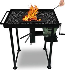 Coal Forge Stand with Fire Pot & Hand Blower - Blacksmithing Starter kit picture