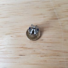 Vintage IOOF Odd Fellows Encampment Lapel Pin Enamel Tent Three Chain Links picture