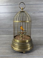 Vintage Mechanical Singing Bird Automaton Made In Germany For Repair 13