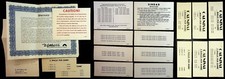 Vintage Coin Arcade Machine Label & Warranty Lot, Carnival & Sinbad 010725WT-C picture