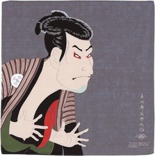Furoshiki (wrapping cloth) Sumida River,  Ukiyoe Sharaku Japan picture