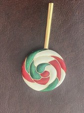 ESTEE LAUDER EMPTY PERFUME COMPACT CHRISTMAS LOLLIPOP picture