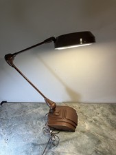 Vintage Brown FLEXO Art Speciality Co Magnifying Lamp Drafting Industrial picture