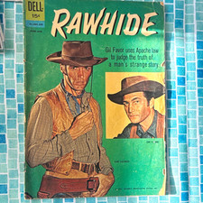 Dell Rawhide Western Comic Book 1962 Silver Age with Clint Eastwood on the cover picture