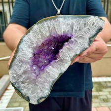 4.71LB Beautiful amethyst money bag, natural Uruguayan mineral crystal picture