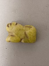 Ancient Egyptian Yellow Marble Lion Amulet From The Ptolemaic Period, 350-50 BC picture