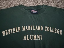 Western Maryland College Alumni Tshirt Size Large, Green picture