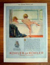 Vintage 1925 ad - KOHLER OF KOHLER - bathroom bath tub - 10