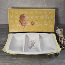 Vintage General Electric GE Heat N Serve Warming Baby Dish Model D2 Complete Box picture
