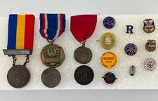 Vintage Antique Music Academic Medal Pin Lot 1920s New Trier ETHS Band Palmer picture