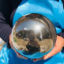 10.4LB Natural Crystal Chalcopyrite Sphere Reiki Healing Home decor picture