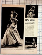 Samia Gamal Belly Dancer 1962 Raytheon TV Ad Vintage Magazine Article picture