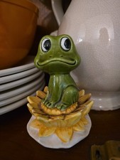 Rare Sears Neil the Frog & Lily Pad Salt & Pepper Shakers - Vintage 1978 picture