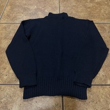 Vintage 40s WWII US Navy GOB Wool Deck Sweater Size 38 1940s WW2 Military USN picture
