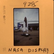Original 1993 NASA Space Shuttle Model Display 35mm Color Film Slide Vintage picture