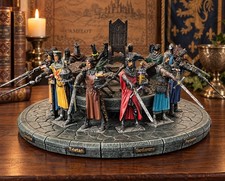 Vintage King Arthur Knights of the Round Table Hand Painted Resin Display Set picture