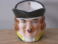 Vintage Hand Painted Colonial Man with Mustache Character Toby Pitcher picture