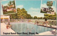 c1950s MIAMI, Florida LINEN Postcard 