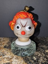 Vintage Alfredo Barbini Murano Art Glass Clown Paperweight Figurine  picture