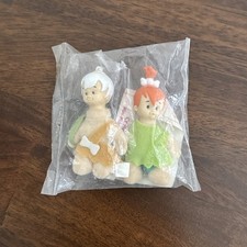 1989 Dennys Hanna Barbera The Flintstones Mini Plush Pebbles & Bamm Bamm picture
