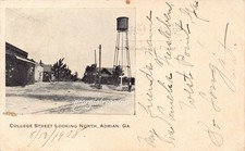 GA~GEORGIA~ADRIAN~COLLEGE STREET LOOKING NORTH~MAILED 1908 picture