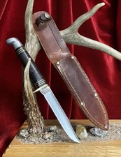 RARE 1960s-70s CAMILLUS NY USA 1006 BIRD HUNTING WESTERN TYPE KNIFE VINTAGE CASE picture