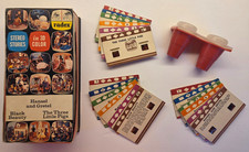 Vintage Radex 3D Stereo Viewer Set w/ 3 Complete Stories 18 Color Slides 1950s picture