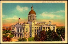 Postcard GA Atlanta Georgia State Capitol c1930s F2 picture