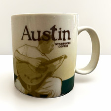 Starbucks | Austin City Coffee & Tea Mug 16oz (473ml) White/Green 2013 picture