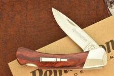REMINGTON UMC USA by BUCK BROWN WOOD BULLET LOCKBACK KNIFE R50032 2018 (34147 picture