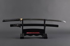 Brass Human Figures Katana - 1060 Carbon Steel Hand Forged Full Tang picture