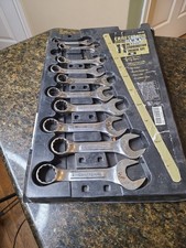 VTG Craftsman Professional 11pc Stubby Combination Wrench Set 3/8”-1” USA picture