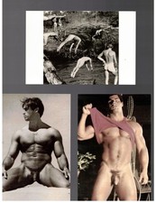 Lot / POSTCARD Prints  / Men / Nude Men + Swimming Hole / Color + B&W / As is picture