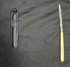 Vtg AUG MULLER Laperla Solingen Germany Melon Pepperoni Tester Knife Hygrade picture