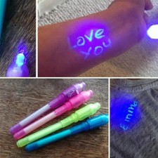 1 Pc Invisible Ink Spy Pen with UV Light Secret Message Magic Marker Kids Toy picture