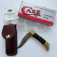 Vintage 97L CASE xx BELT KNIFE & LEATHER SHEATH shark tooth American Made PA USA picture