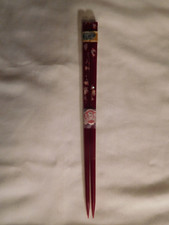 Superb Vintage China New Red/Pink Bakelite w/ Mother of Pearl Square Chopsticks picture