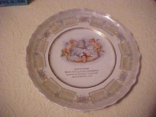 1910 Hillsboro IL Advertising Calendar Plate New Year Cherubs picture