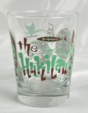 The Hukilau Mai Tai Glass Tiki Bar Cocktail Barware Aqua Green Brown Mask picture