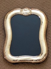 Vintage Sterling Silver Hammered Finish 5x7 Photo Picture Frame - Made In Italy picture